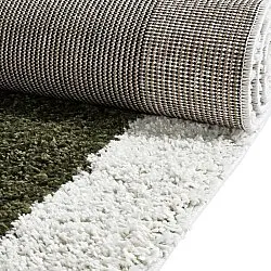 Shaggy rugs - Conques (green/white)