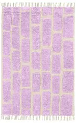 Shaggy rugs - Cyrus Natural Cotton Shaggy (purple)