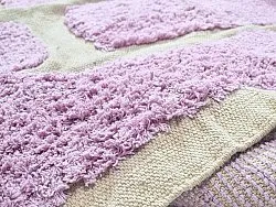 Shaggy rugs - Cyrus Natural Cotton Shaggy (purple)