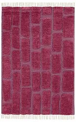 Shaggy rugs - Cyrus Natural Cotton Shaggy (red)