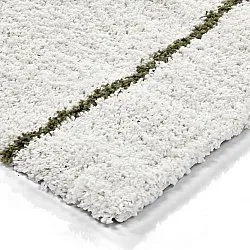 Shaggy rugs - Eze (white/green)