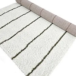 Shaggy rugs - Eze (white/green)