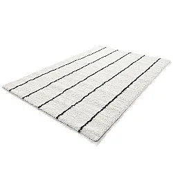 Shaggy rugs - Eze (white/black)
