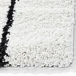 Shaggy rugs - Eze (white/black)
