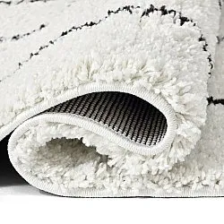 Shaggy rugs - Eze (white/black)