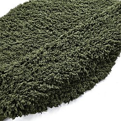 Round rug - Fassale Hand Woven Wool Shaggy (moss green)