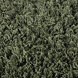 Round rug - Fassale Hand Woven Wool Shaggy (moss green)