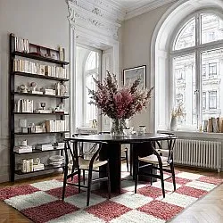 Shaggy rugs - Gordes (pink/white)
