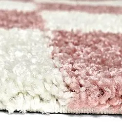 Shaggy rugs - Gordes (pink/white)