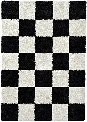 Shaggy rugs - Gordes (black/white)