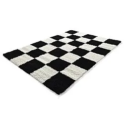 Shaggy rugs - Gordes (black/white)