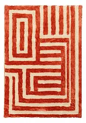 Shaggy rugs - Karbala (cream/red)