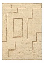 Shaggy rugs - Kiberg Hand Woven Wool Shaggy (cream)