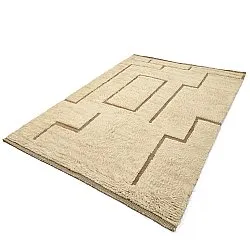Shaggy rugs - Kiberg Hand Woven Wool Shaggy (cream)