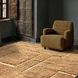 Shaggy rugs - Kiberg Hand Woven Wool Shaggy (beige)