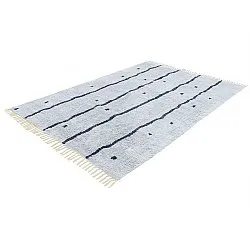 Shaggy rugs - Leora Natural Cotton Shaggy (gray/blue)