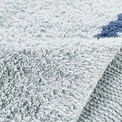 Shaggy rugs - Leora Natural Cotton Shaggy (gray/blue)