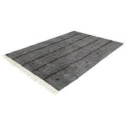 Shaggy rugs - Leora Natural Cotton Shaggy (black/brown)