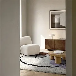 Shaggy rugs - Naousa Natural Cotton Shaggy (multi)