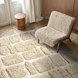 Shaggy rugs - Otranto Natural Cotton Shaggy (off-white)