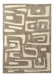 Shaggy rugs - Palmyra (beige/white)
