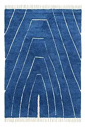 Shaggy rugs - Sivia Natural Cotton Shaggy (blue)