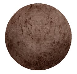 Round rugs - Aranga Super Soft Fur (dark brown)