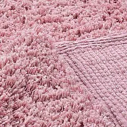 Shaggy rugs - Combarro Solid Cotton Shaggy (light pink)