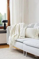 Throws - Plaid in wool mix - Samantha (offwhite)
