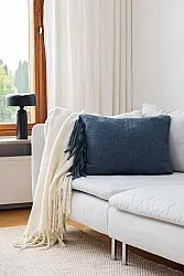 Cushion cover in wool mix - Samantha (blue)