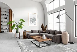 Wilton rug - Santi (grey/white)