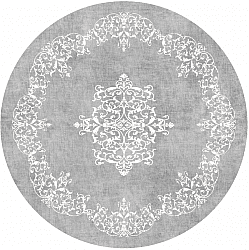 Round rug - Santi (grey/white)