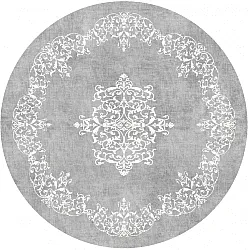 Round rug - Santi (grey/white)