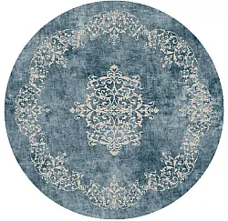 Round rug - Santi (blue/beige)