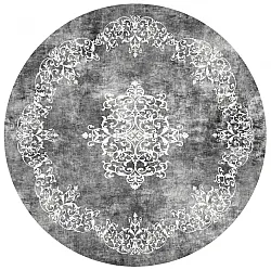 Round rug - Santi (dark grey/white)