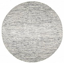 Round rug - Savona (black/white)