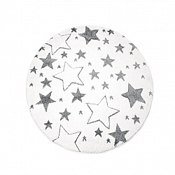 Childrens rugs - Bueno Stars Round (white)