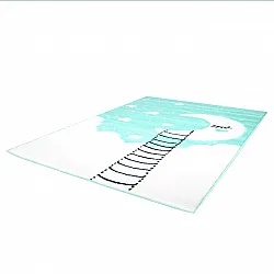 Childrens rugs - Bueno Moon (turquoise)