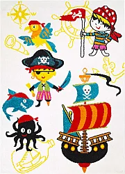 Childrens rugs - Moda Pirate (white)