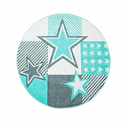 Childrens rugs - Bueno Night Stars Round (turquoise)