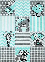 Childrens rugs - Bueno Animals (turquoise)