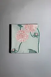 Napkins 4-pack - Alyssa (green/pink)