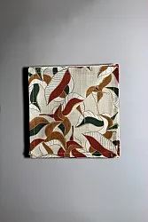 Napkins 4-pack - Amalie (beige/rust)