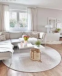 Round rug - Otago (white)