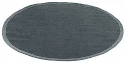 Round rug (sisal) - Agave (dark grey)