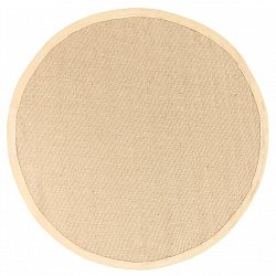 Round rug (sisal) - Agave (beige/beige)