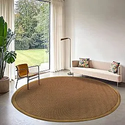 Round rug (sisal) - Agave (brown)