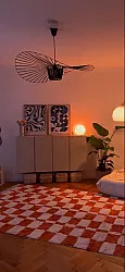 Shaggy rugs - Maranello Natural Cotton Shaggy (orange)