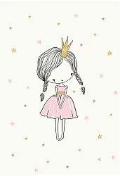 Childrens rugs - Princess (pink)