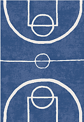 Childrens rugs - Basket (blue)